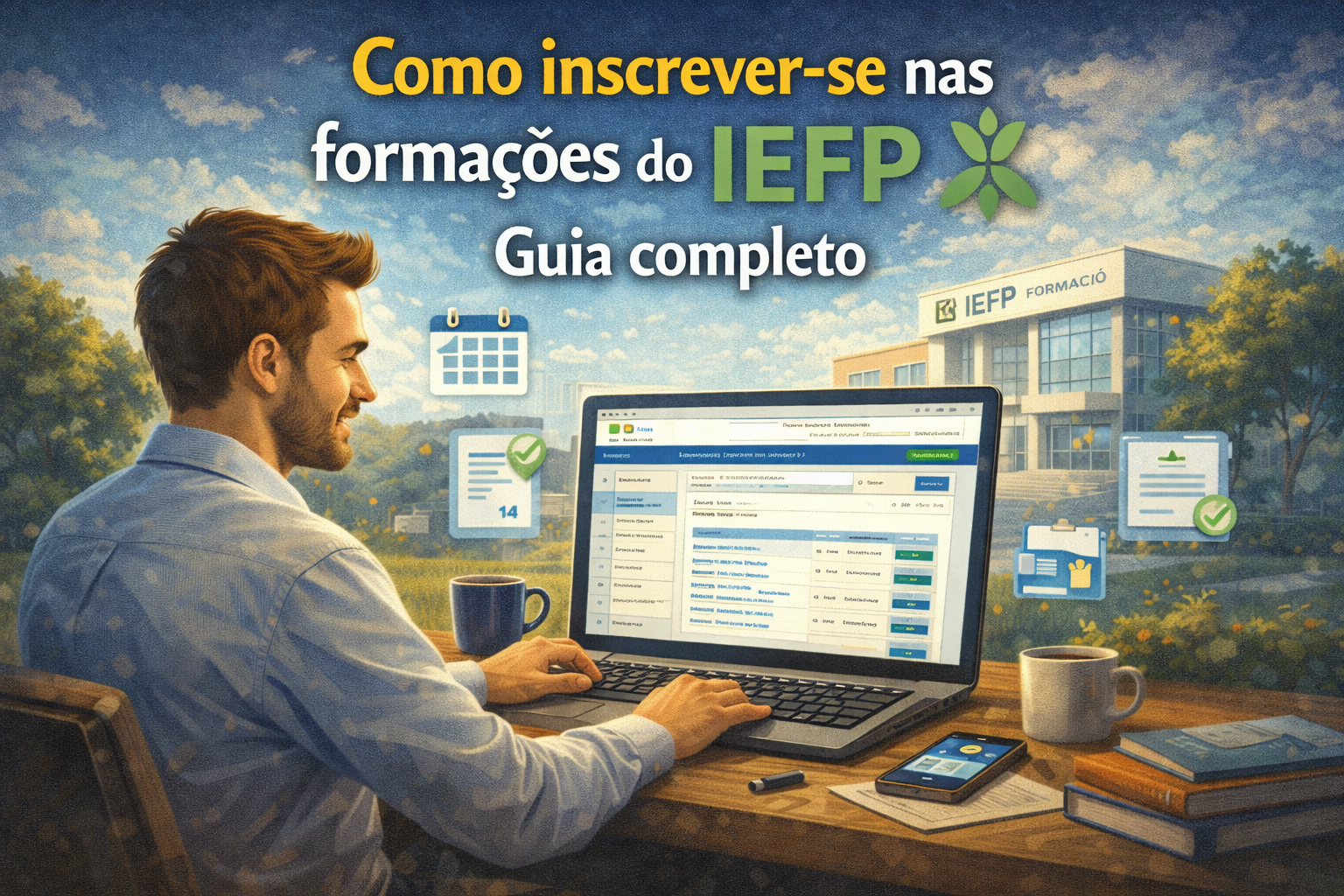 Foto de artigo sobre o IEFP.
