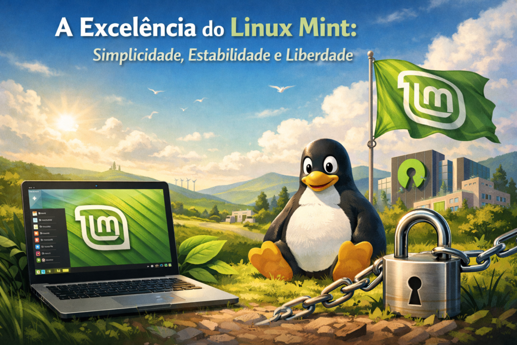 Foto de artigo sobre Linux Mint.