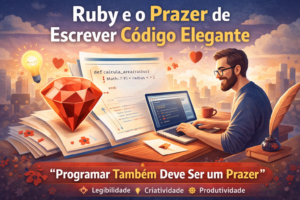 Foto de artigo sobre Ruby e o prazer de escrever em Ruby.