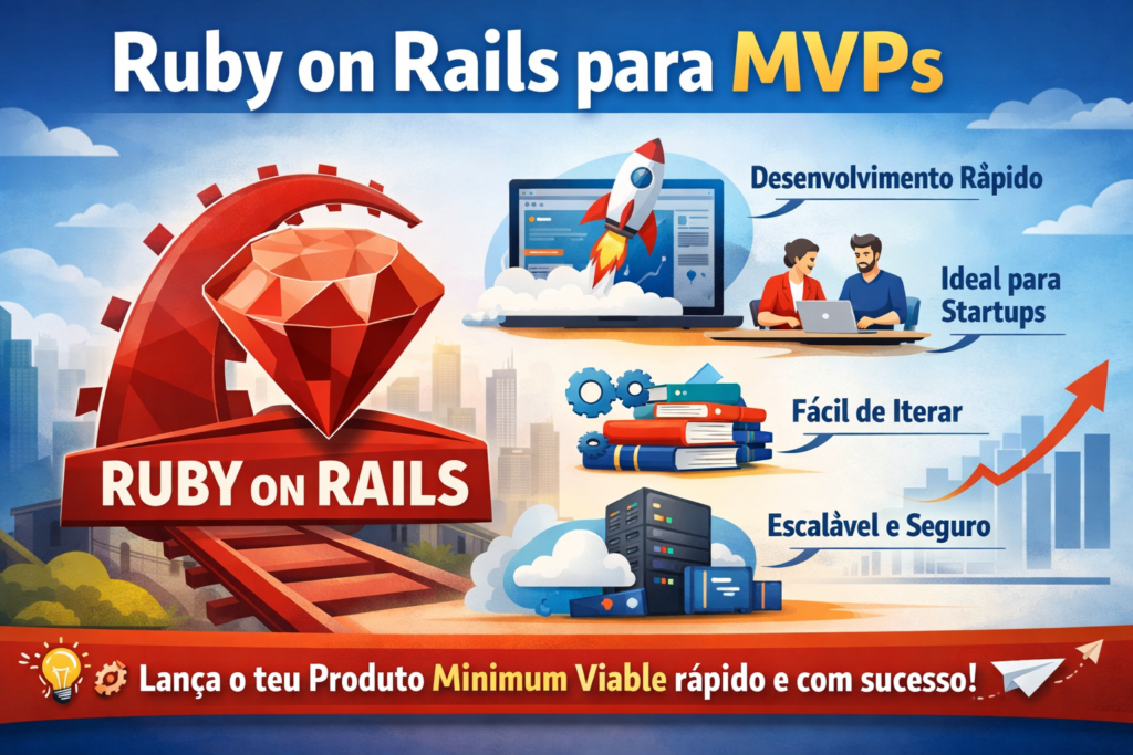 Foto de artigo sobre Ruby on Rails e MVP's.