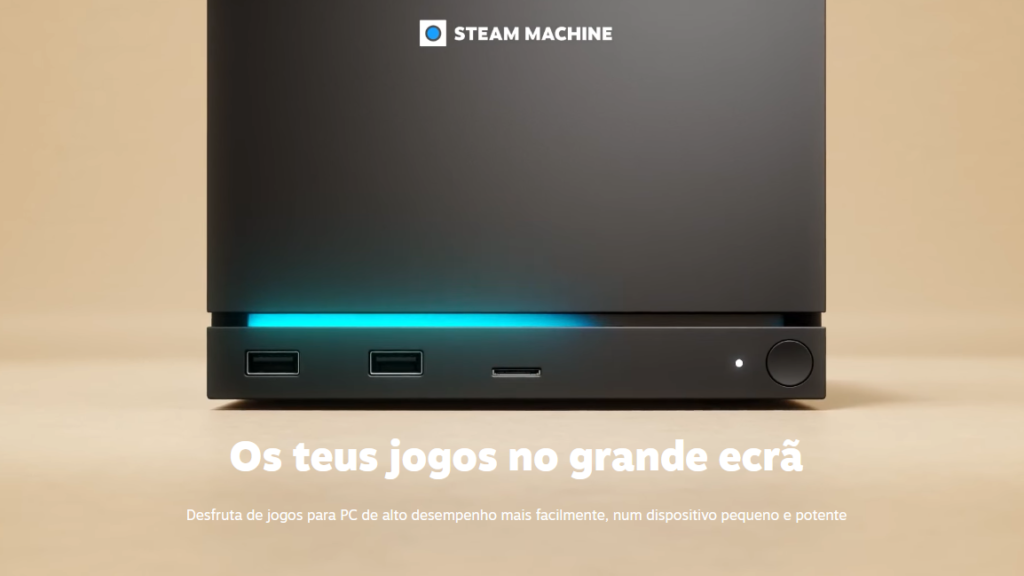 Foto do artigo sobre a Steam Machine.