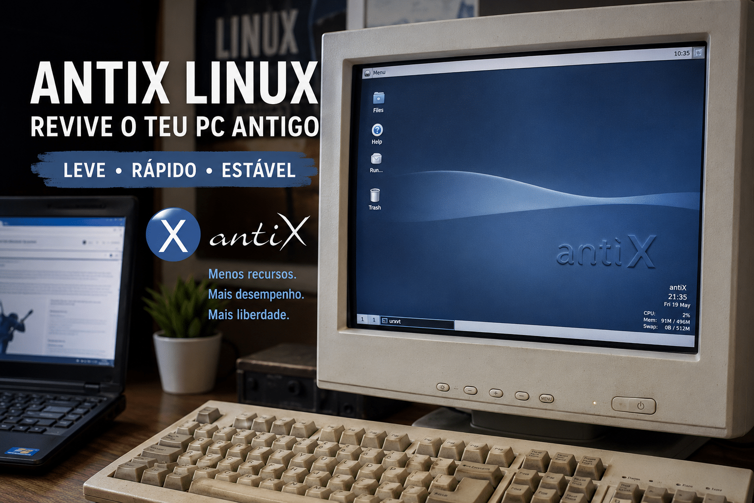 Foto de artigo sobre AntiX.
