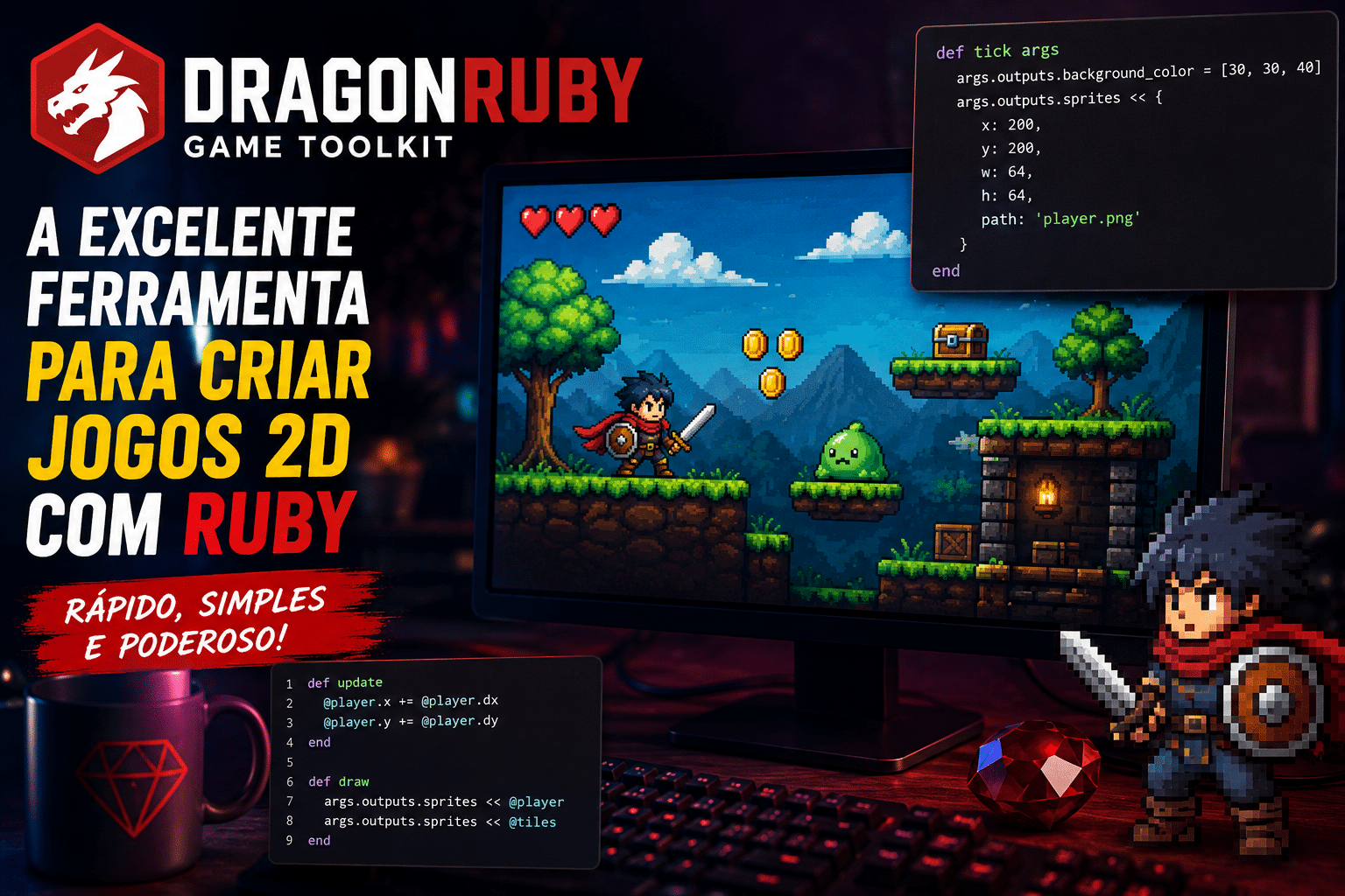 Foto de artigo sobre Dragon Ruby.