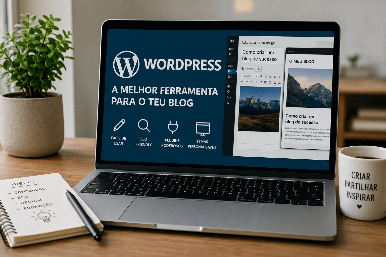 Foto de artigo sobre Wordpress.
